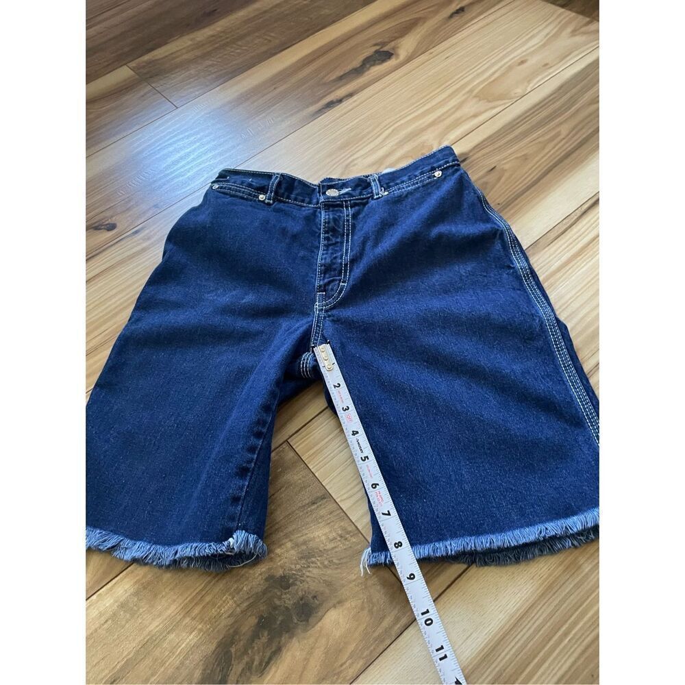 Brittania Vintage 1970s High Waist Women’s Blue Shorts- Bermuda Made in USA - Picture 4 of 6